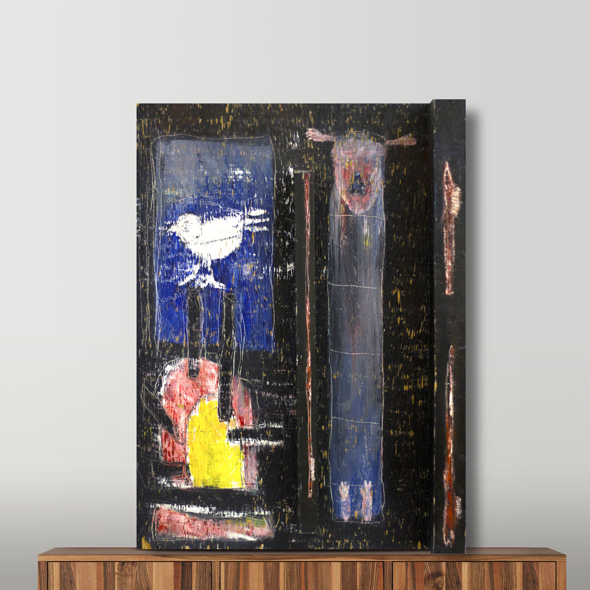 Poissons-coffres | Art brut sur bois – Sylvain Paré